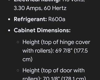Model # & Specifications