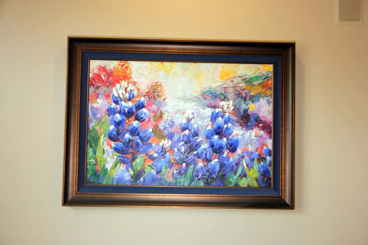 Beautiful Niki Gulley “Texas Pride II” Textured Paint on Screenprint
