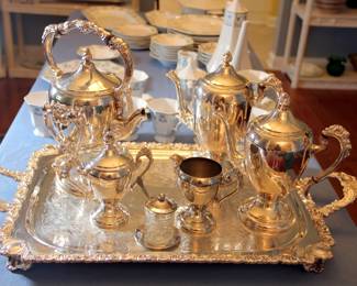 7 pc. Silverplate Tea Set

