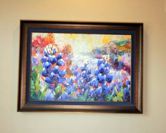 Beautiful Niki Gulley “Texas Pride II” Textured Paint on Screenprint
