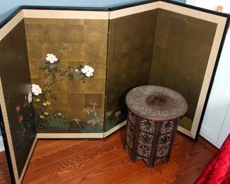 Asian Screen, Asian garden Seat

