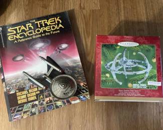 Star Trek Encyclopedia, Ornament And Enterprise Figuine