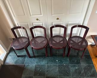 Italian modernist, Bentwood chair, chairs, cane seats