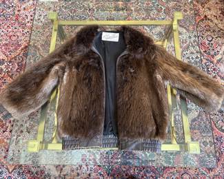 mink bomber jacket, furs Lansing