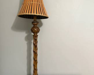 Decorative Lamp w/ Bamboo Shade