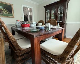 Dining Room Set - Table, Chairs, Hutch
