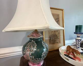 Oriental Painted Lamp