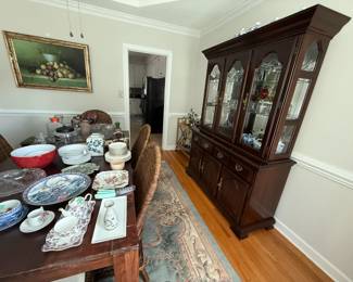 Dining Room Set - Table, Chairs, Hutch