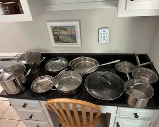 Stainless Steel Pots and Pan, Cast Iron Pans
