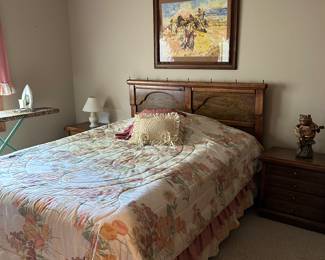 Bed and art