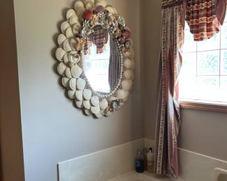 Seashell mirror.