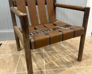 Mid Century Sling Arm Chair 