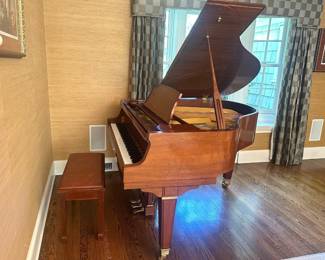 Shomer Baby Grand Piano, 50T, Walnut, Circa 2007