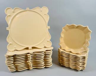 Antheor MacB (France) Chargers And Plates, 24 Pieces