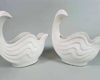 Pair Of Dwell Studios For Global Visions Bird Bowls (2)