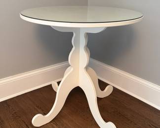  IKEA "Hemnes" Nightstand Or Side Table With Glass Top