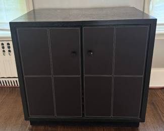 Leather Veneered Entertainment Cabinet 