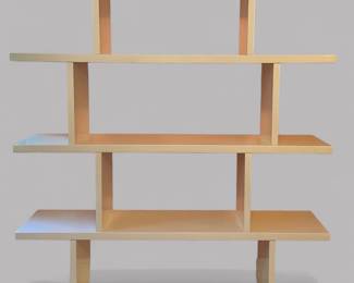 CB2 "3.14" White Lacquer Bookcase