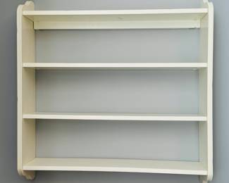 Pottery Barn Cream Painted Wood Bookshelf