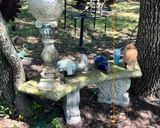 CONCRETE BENCH AND MORE ART