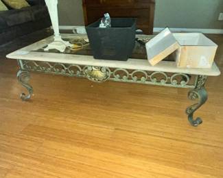 IRON BASE COFFEE TABLE