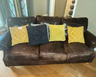 WONDERFUL "FLEXSTEEL" LEATHER SOFA!