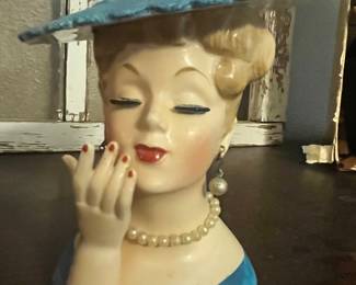 1958 NAPCO "LADY HEAD" VASE. 