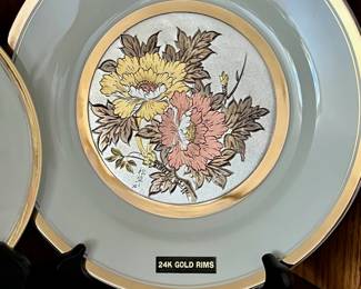 Japanese Chokin Art Plates