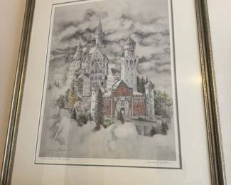 Framed & Matted Print "Castle in the Clouds" by Harold Bluestein