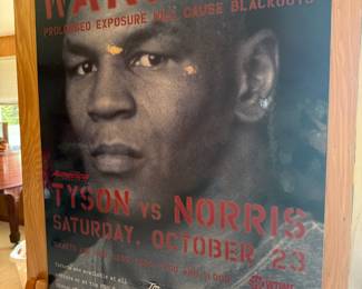 Mike Tyson vs. Norris MGM Grand Boxing Match Poster 
