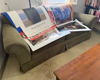 Green Upholstered Sofa