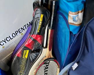 Ektelon Fusion Pro Power Web Racquetball Racquet, Dunlop John McEnroe Junior Tennis Racquet