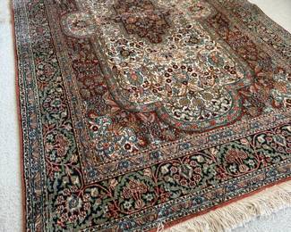 Oriental Art Silk Kashan Area Rug – 4' x 6'