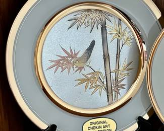 Japanese Chokin Art Plates