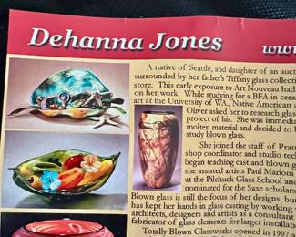 Dehanna Jones Multicolor Blown Glass Vase 