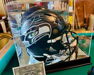 Russell Wilson Autographed Seattle Seahawks Speed Helmet
