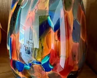 Dehanna Jones Multicolor Blown Glass Vase 