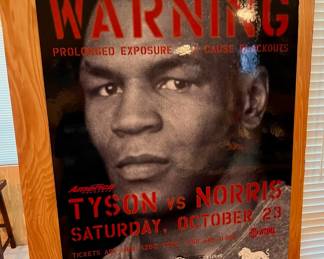 Mike Tyson vs. Norris MGM Grand Boxing Match Poster 
