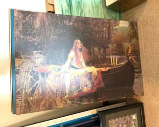 Art Print "The Lady of Shallot" by John William