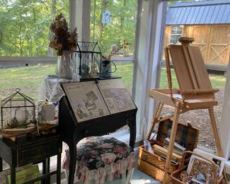 Side table 60,Alice desk 120, stool 30