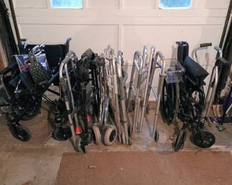 Wheelchairs, walkers