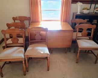 Dining table and chairs