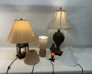 Lamps with shades 