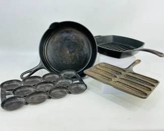 Lodge & Griswold Cast Iron Skillet