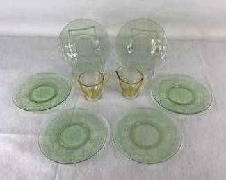Uranium Glass Plates 
