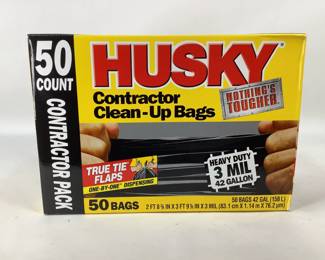 Husky contractor clean up bags