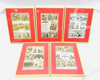 Vintage Disney Framed Comics