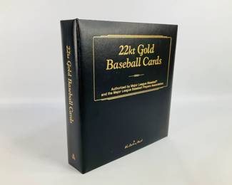 The Danbury Mint MLBPA 22kt gold baseball card set 