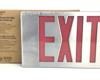 New Commercial Exit Sign 