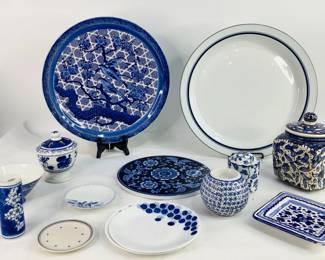 Blue and White Kitchen